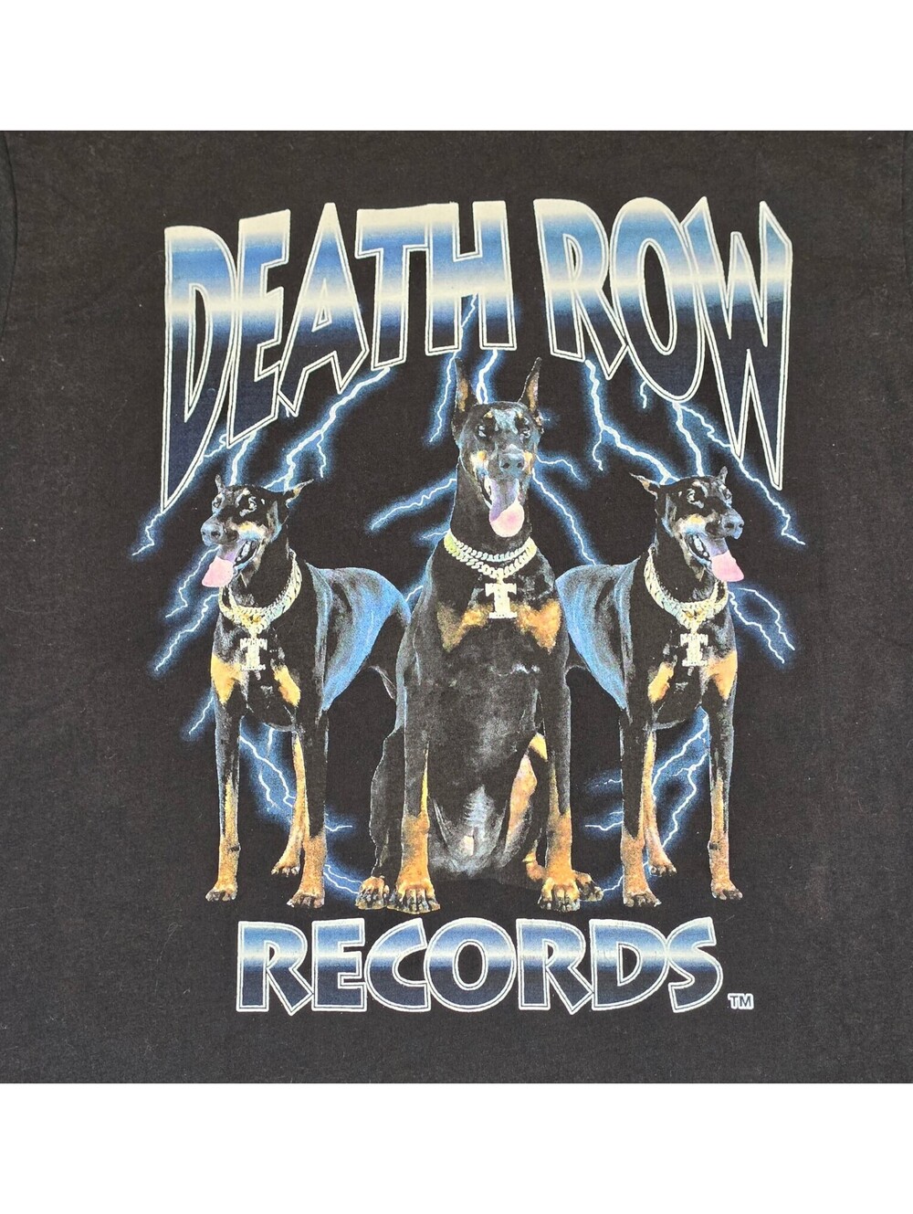 Death Row Records Vintage Black Graphic T-Shirt Size S